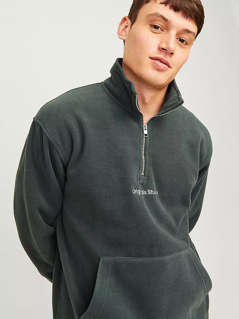 JACK & JONES Pullover JORVESTERBRO dunkelgrün