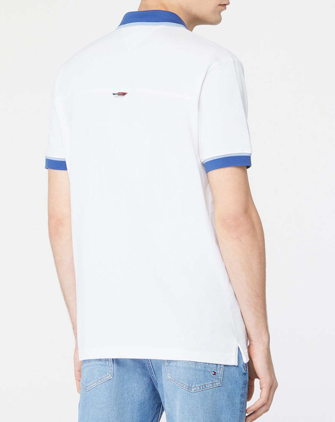 Tommy Hilfiger Polo Floral Collar blanc/bleu