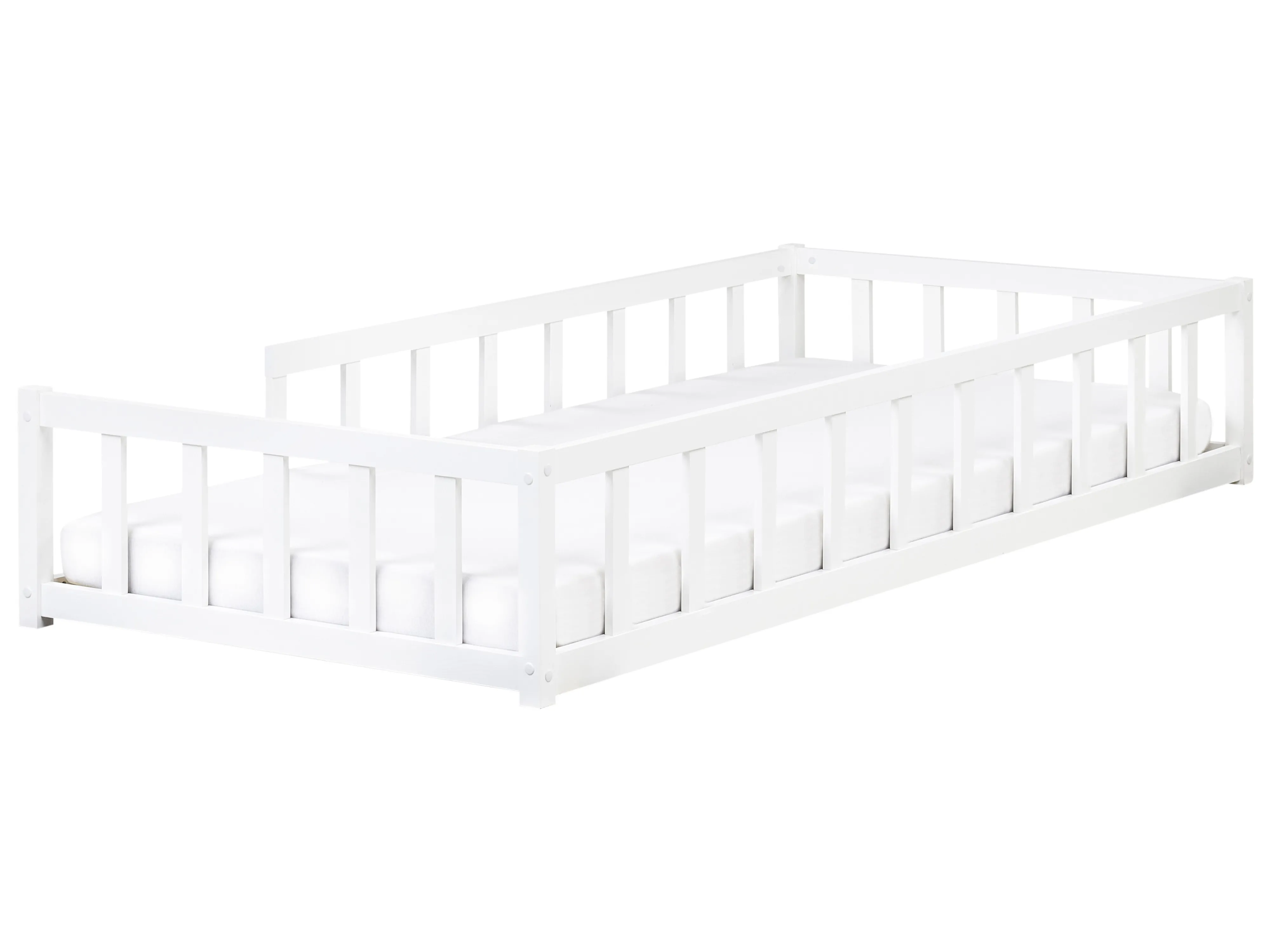 Kinderbed Dennenhout MEYMAC 90 x 200 cm Wit