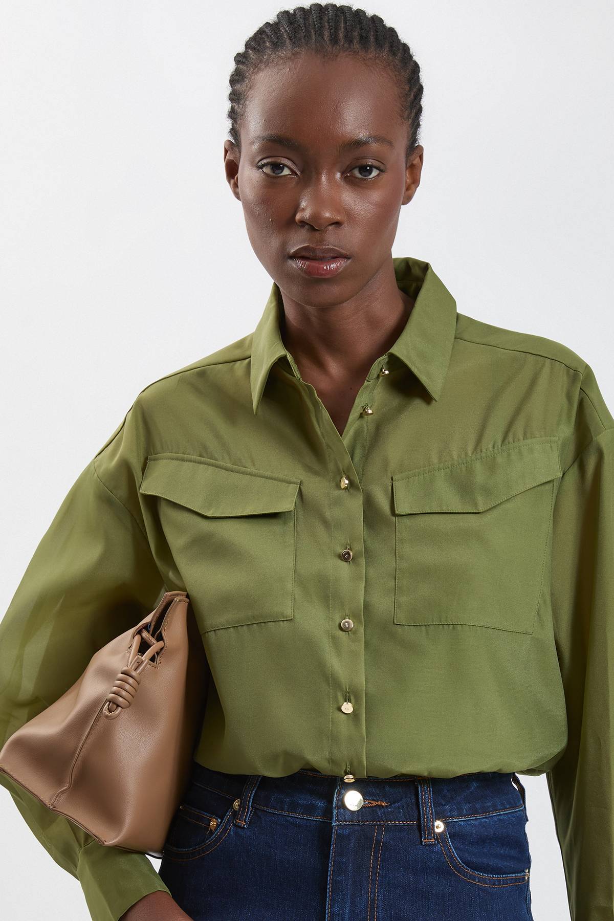 KarenMillen Chemise En Organdi Avec Détails De Finition