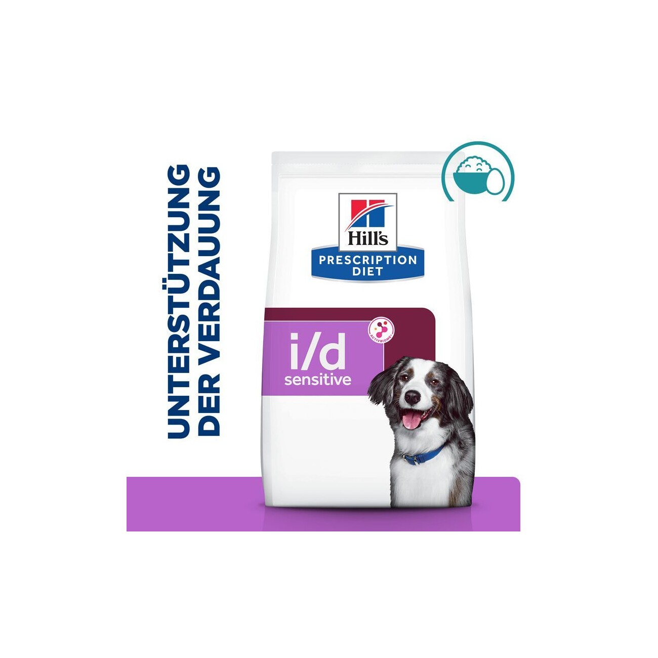 Hill's Prescription Diet i/d Sensitive Trockenfutter für Hunde, Adult, mit Ei und Reis zur Unterstützung der Verdauung 12 kg