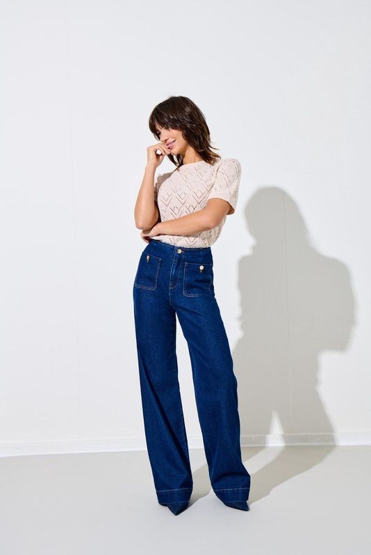 Only - Onlmadeline Hw Wide Pocket Dnm Gua113 - Dames - Jeans
