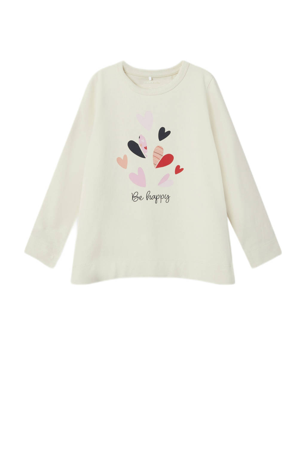 NAME IT longsleeve NMFODETTE met printopdruk ecru