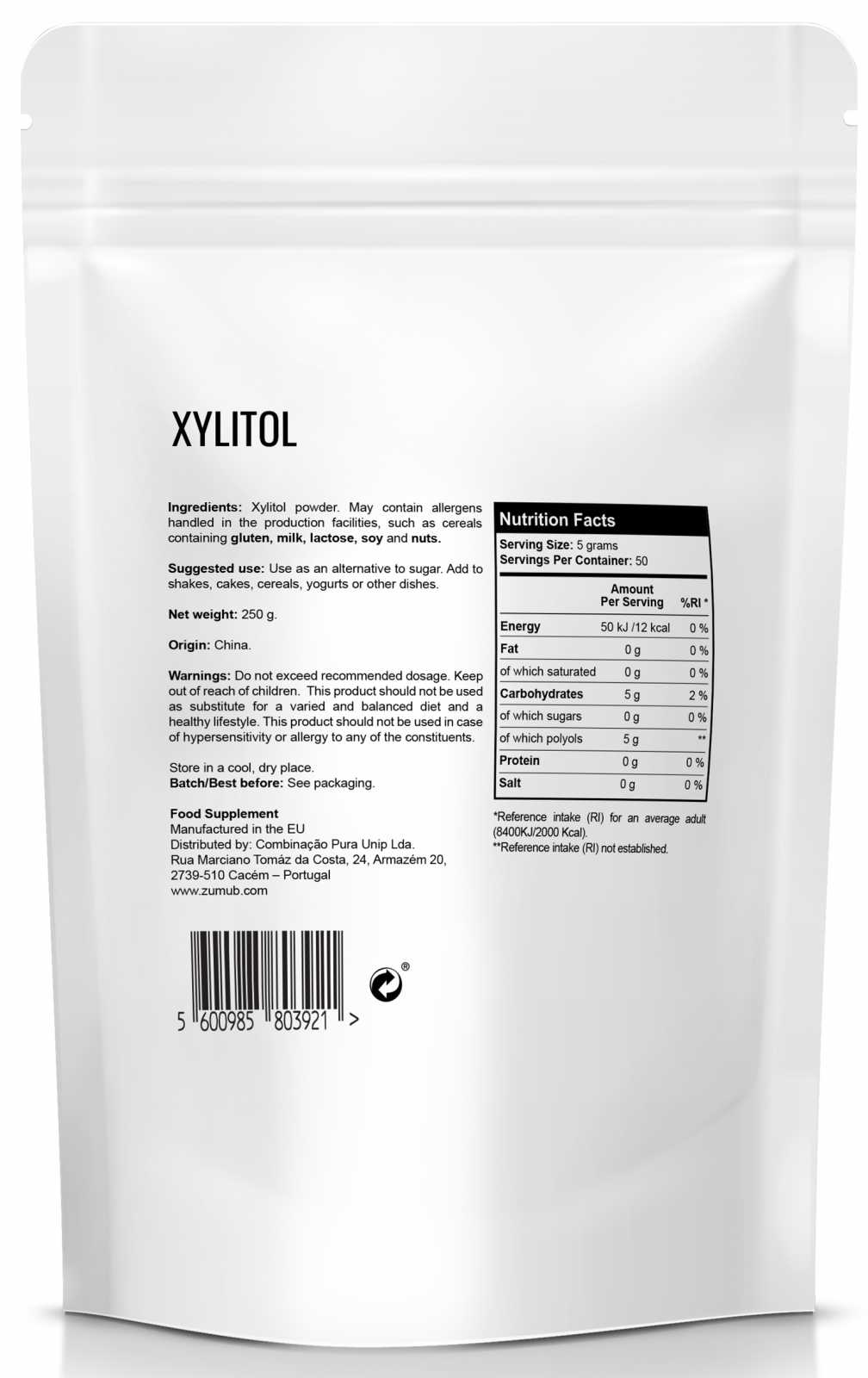 Zumub Xilitol 250G