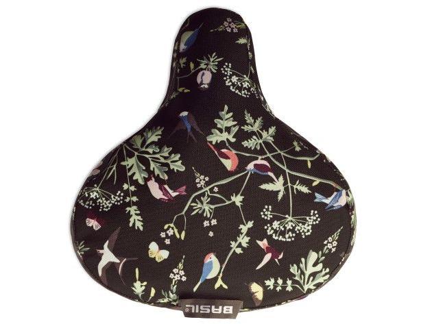 BASIL Fahrradsattel Wanderlust Saddle Cover Schwarz Sattelabdeckung gegen Regenschauer