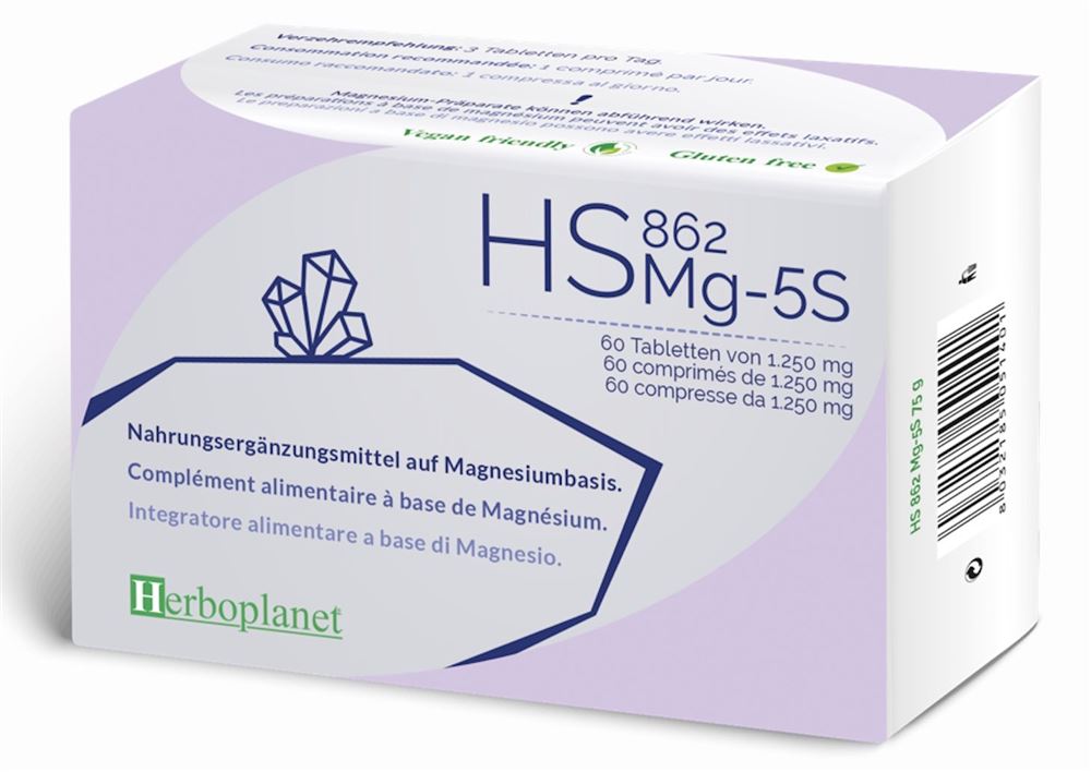 HERBOPLANET HS 862 Mg-5S 1250 mg<br>60 Stück, Blister, Tablette