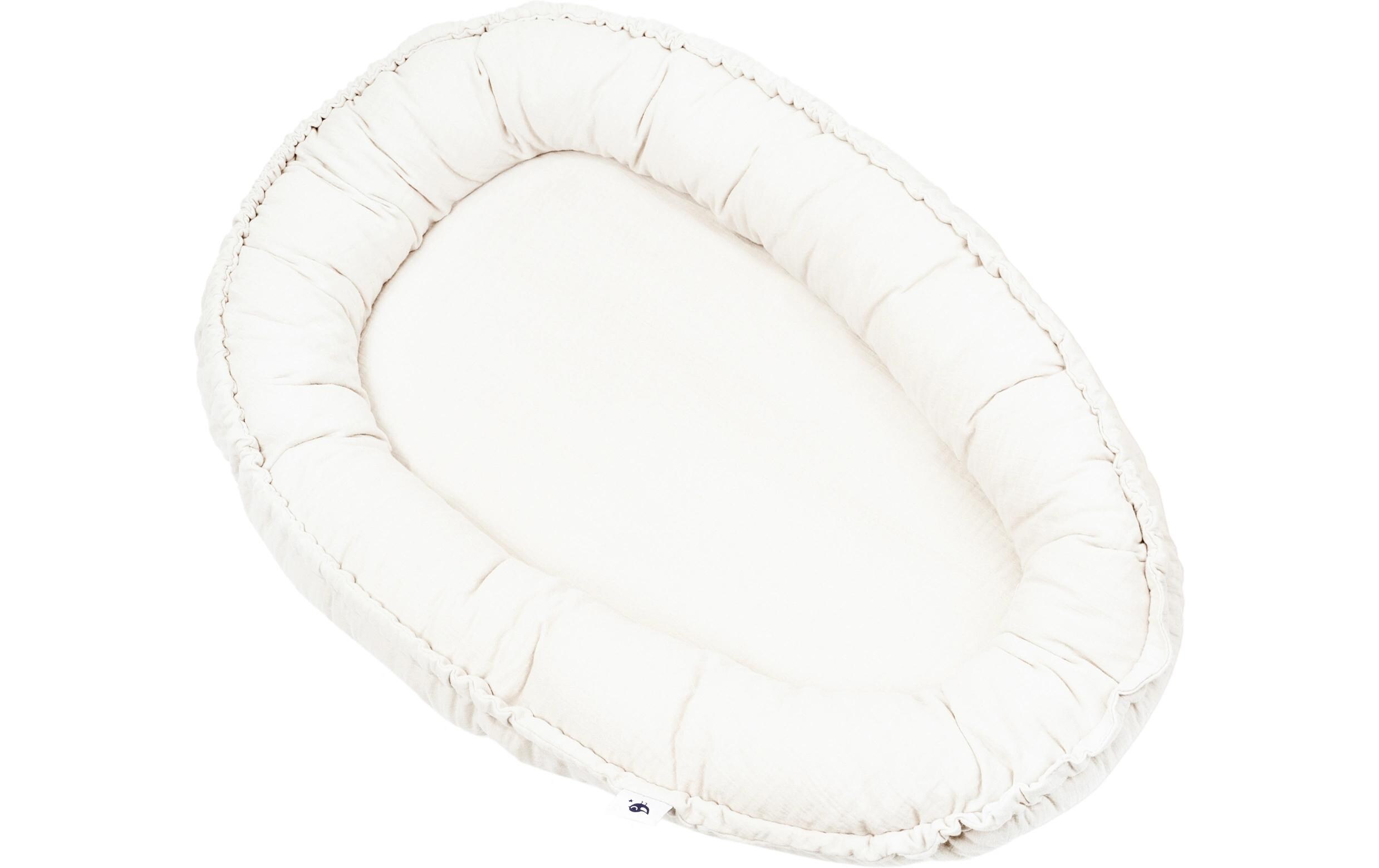 Babynest Nido Musselin IvoryKuschelnest für Schutz und Geborgenheit