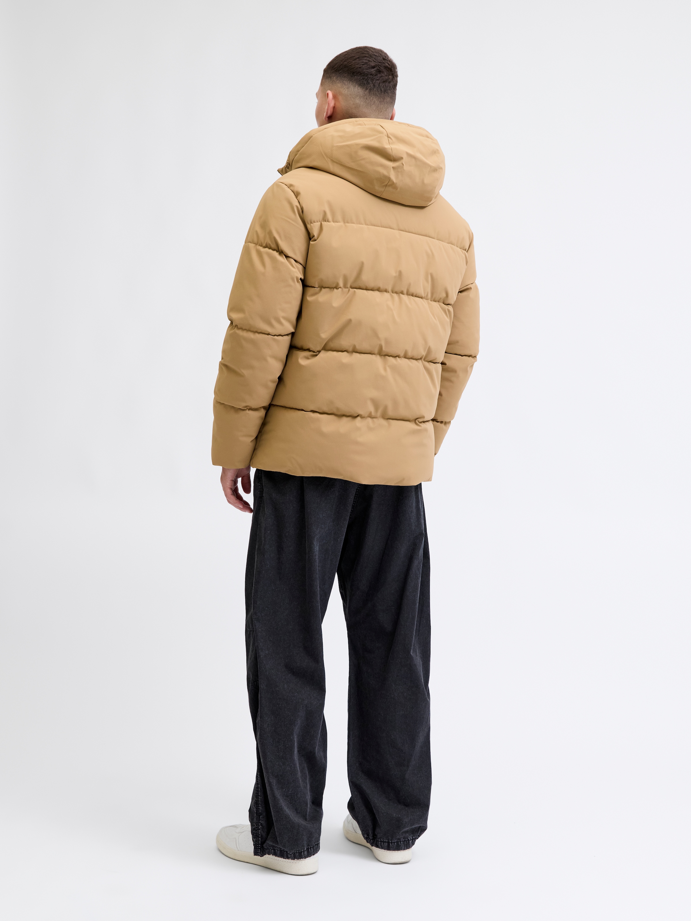 Jack & Jones Steppjacke »JJGLOBAL PUFFER JACKET« mit Kapuze