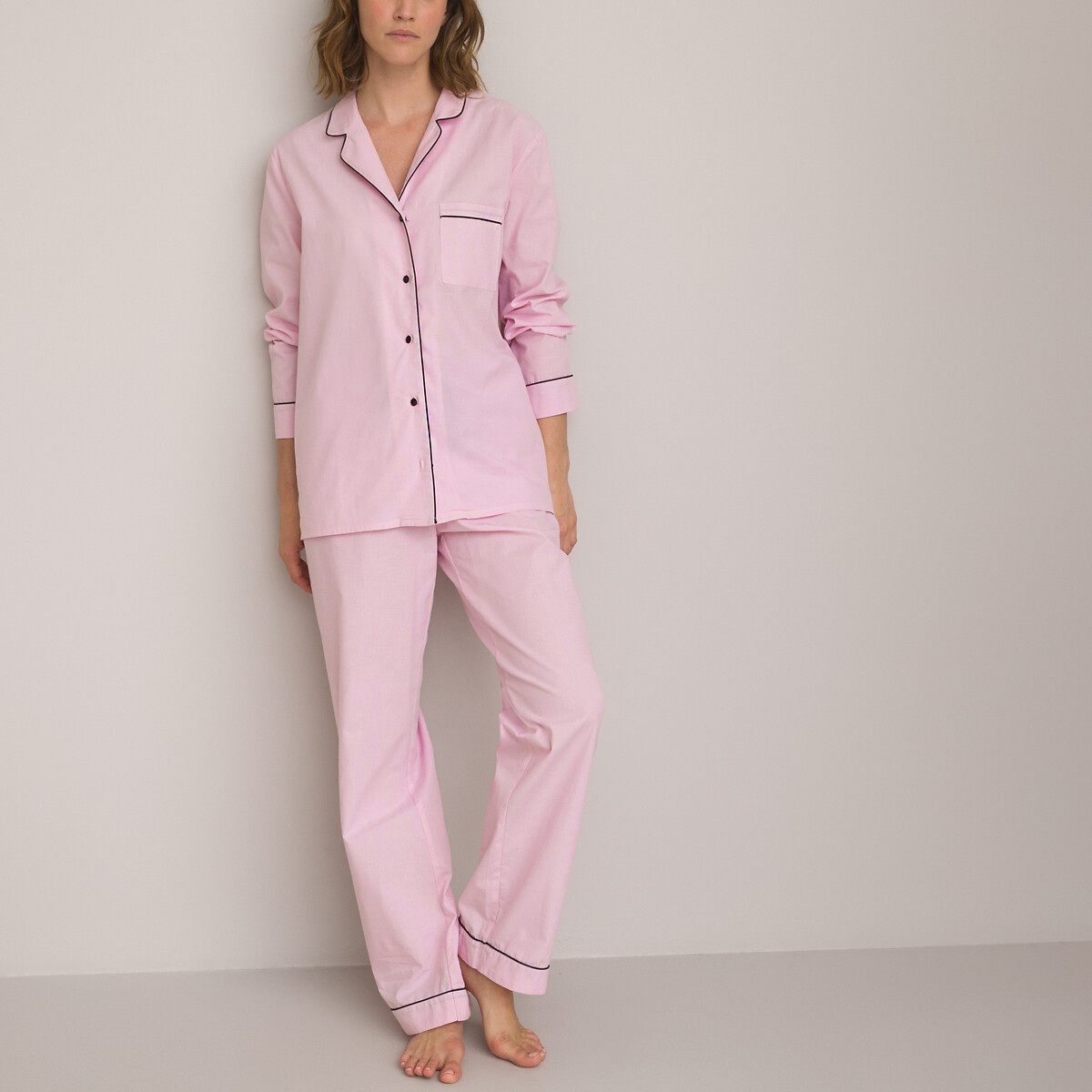 COLEÇÕES LA REDOUTE<br>Pijama efeito cambraia, Signature