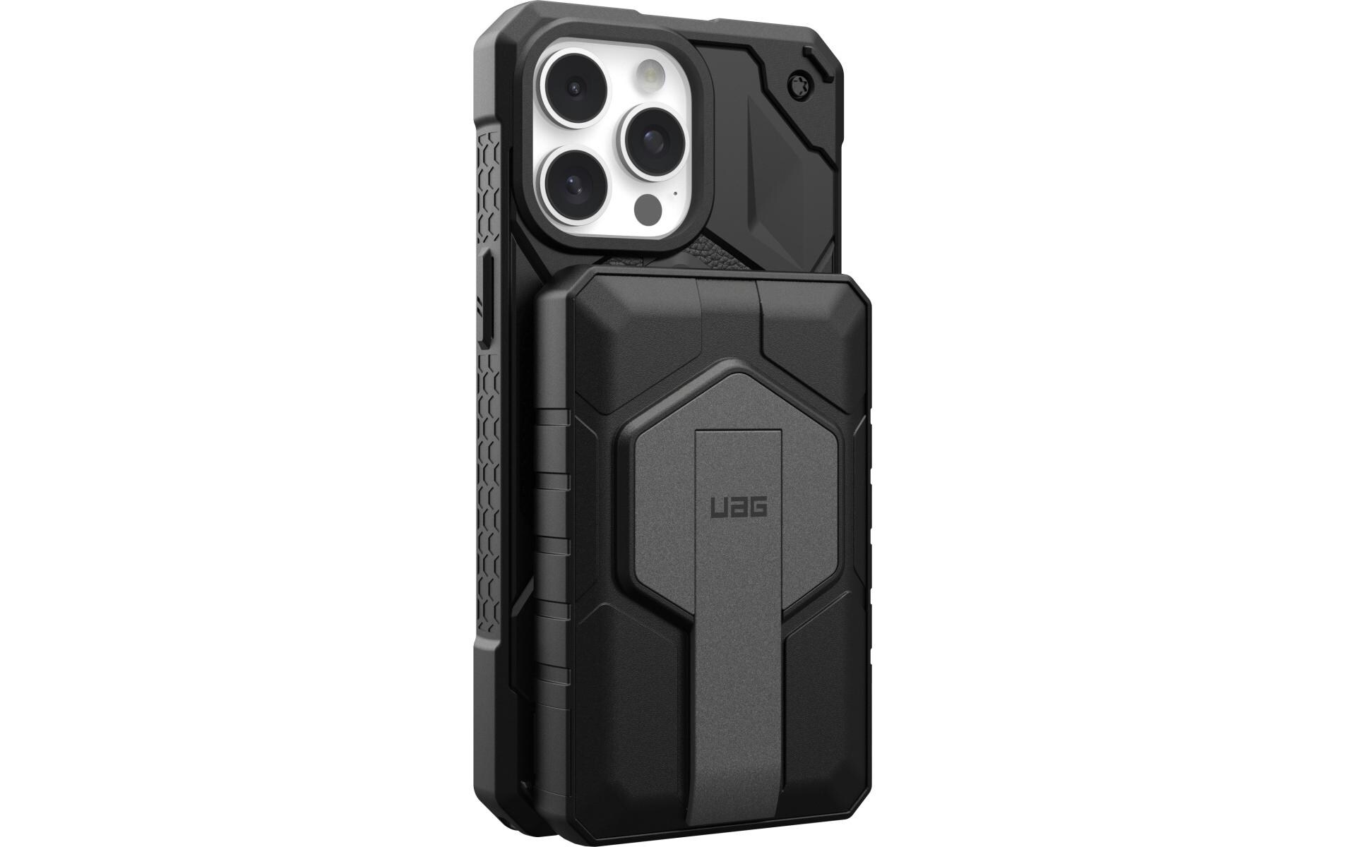 Rugged 10K Wireless Power Bank 10000 mAh Grau/SchwarzMagSafe-kompatible Powerbank mit Integriertem Metall-Kickstand