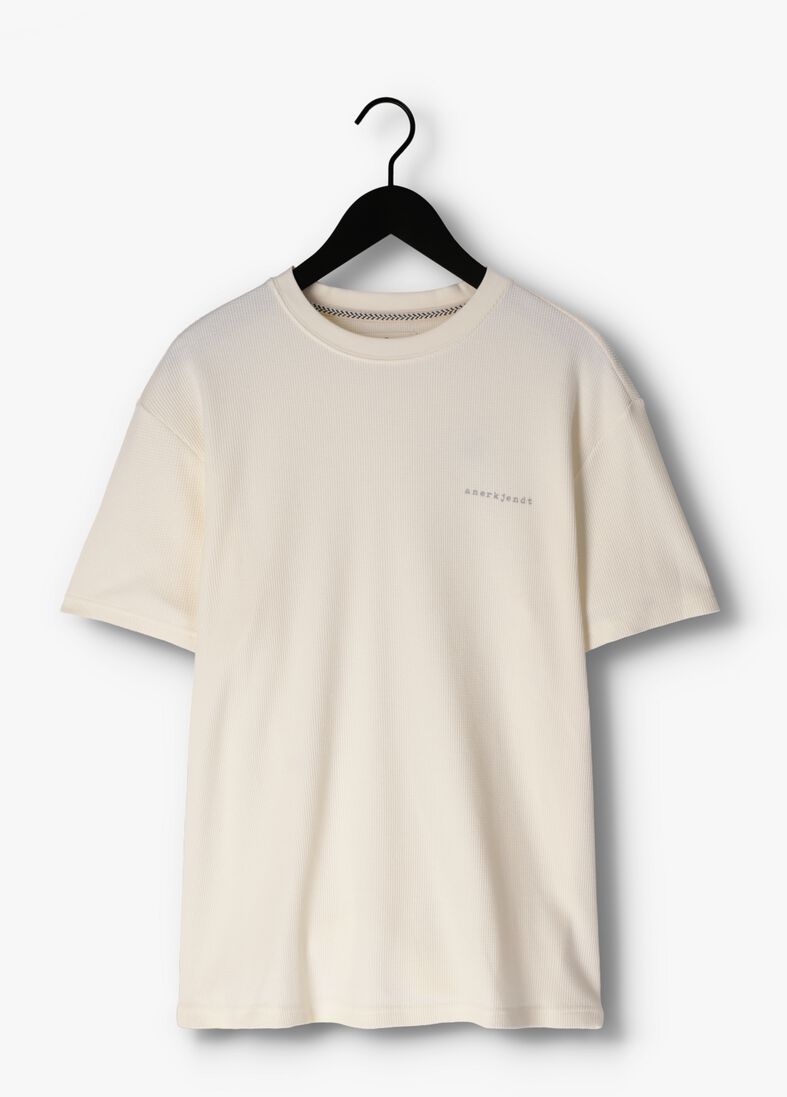 ANERKJENDT gebroken wit anerkjendt t-shirt akkikki s/s waffle tee