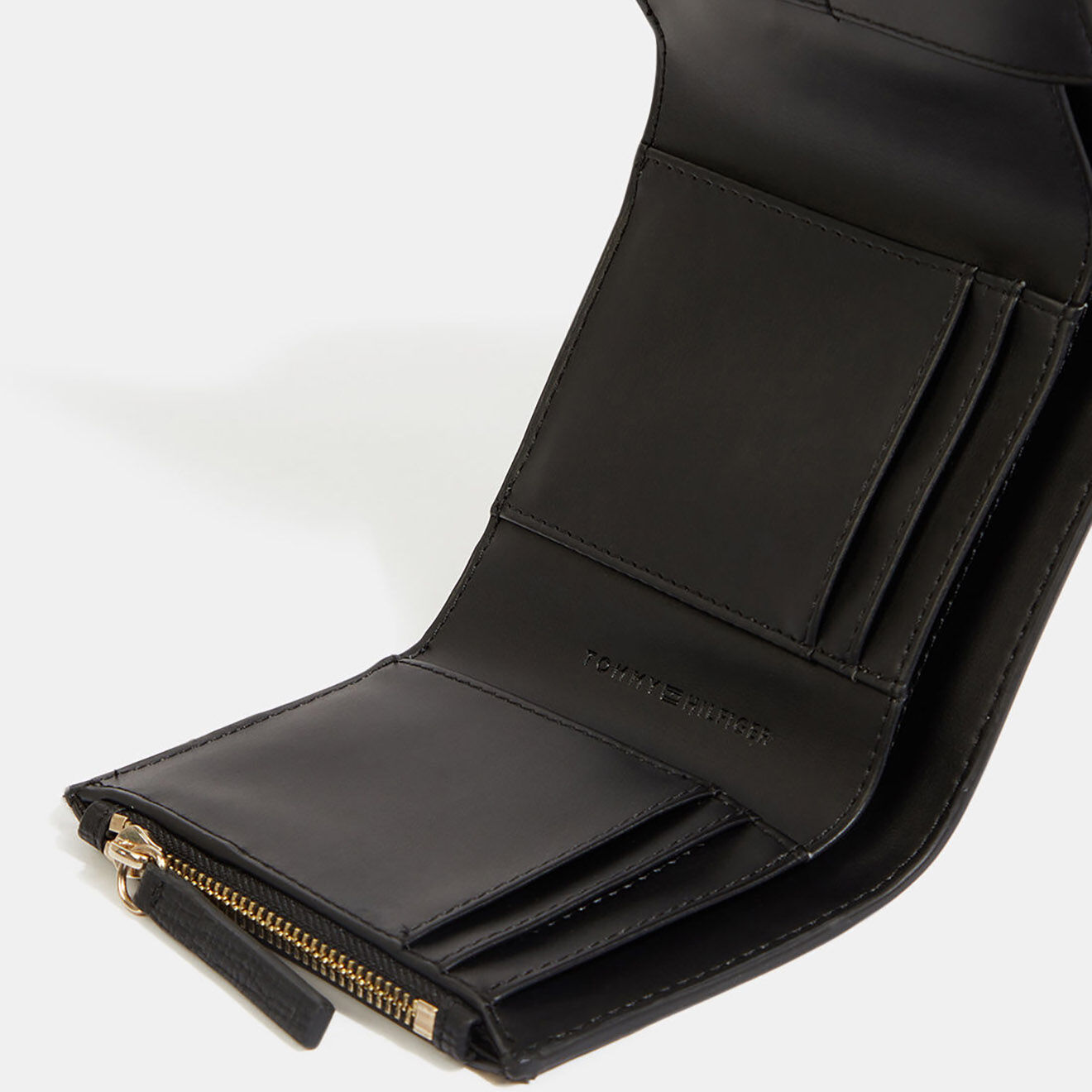 Tommy Hilfiger Portefeuille Plush noir - 10,5x11,5 cm