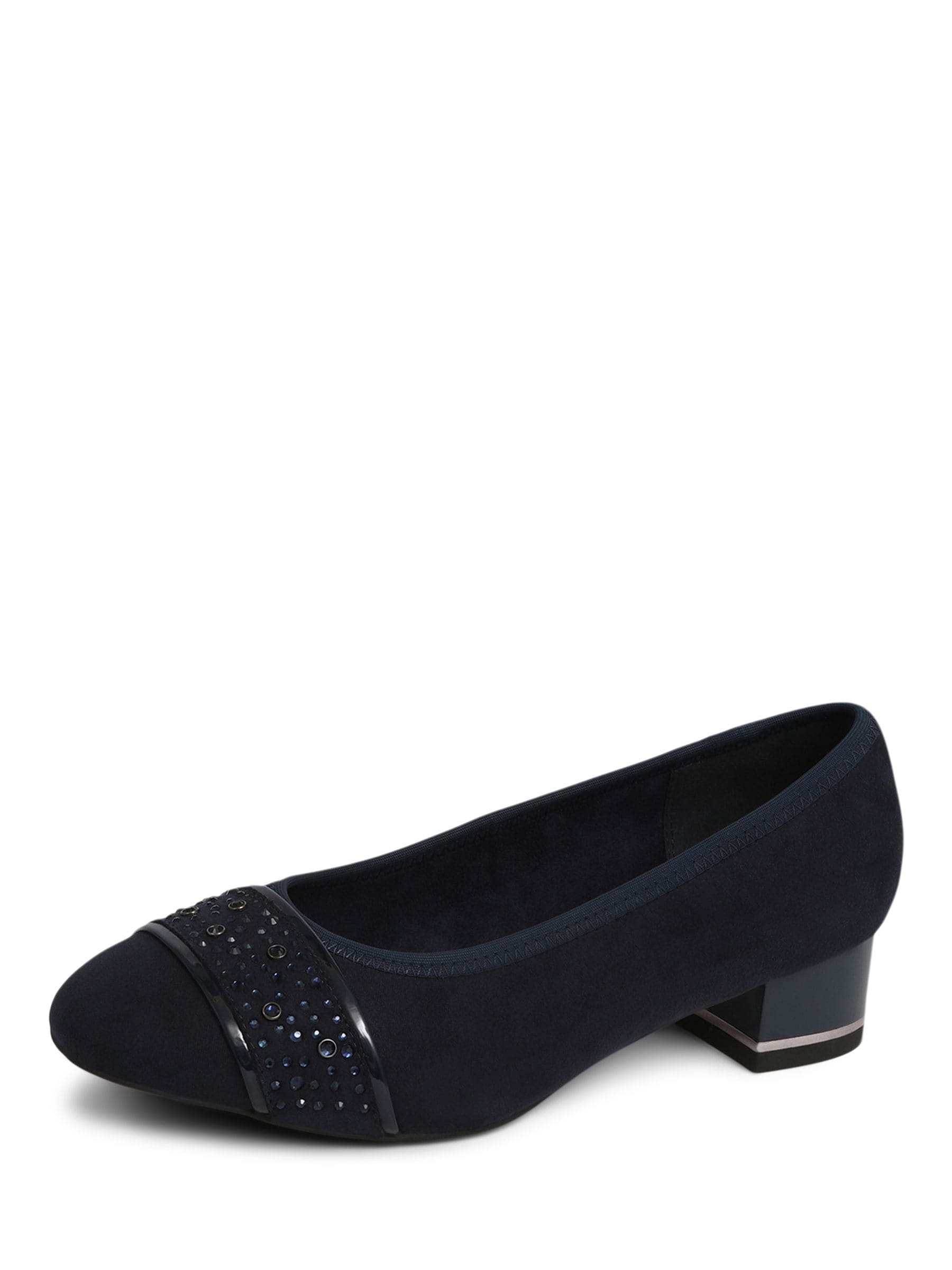 Blauw - Pavers Wide Fit Slip-On Court Shoes
