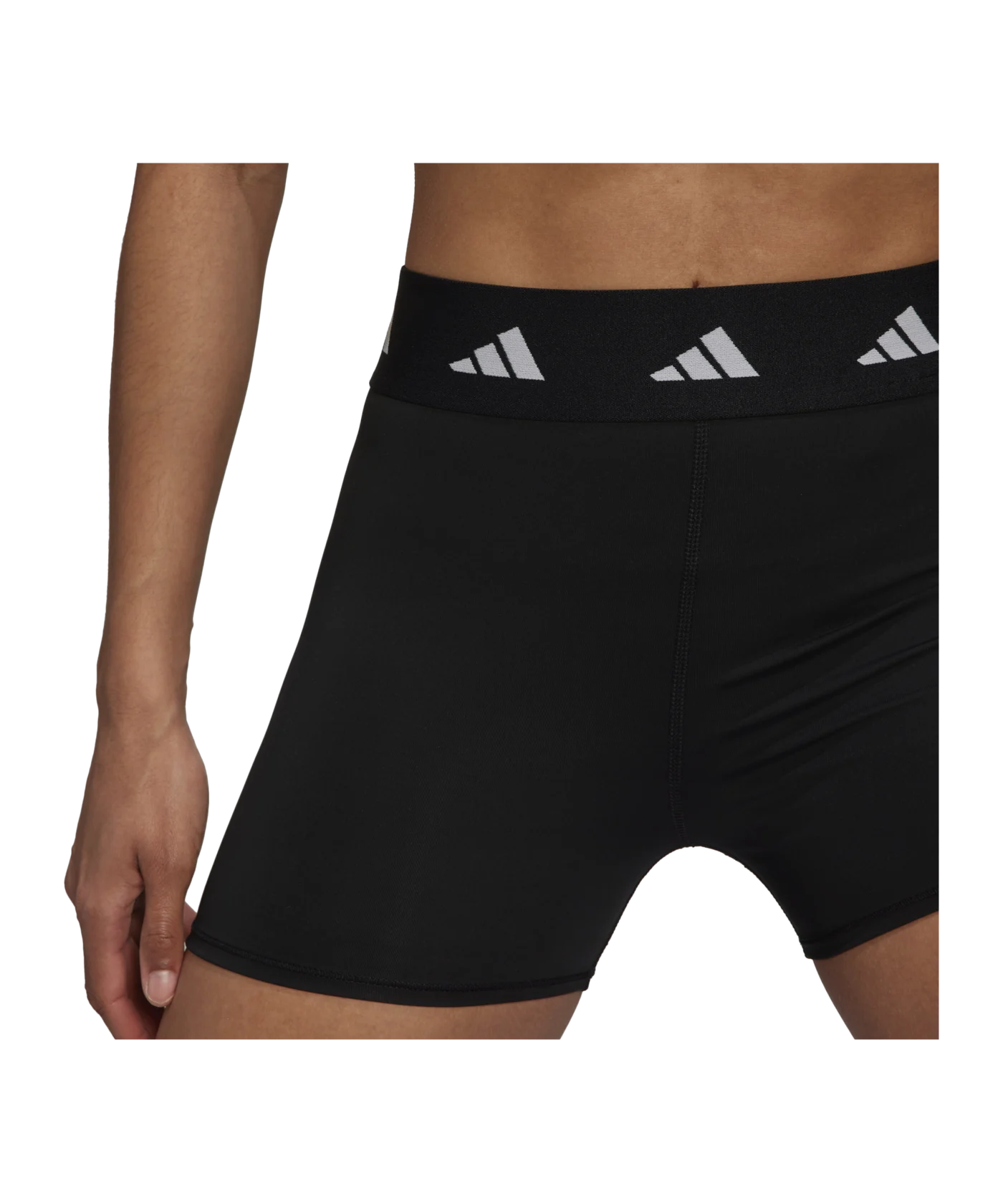 adidas Techfit Short Leggings Damen Schwarz