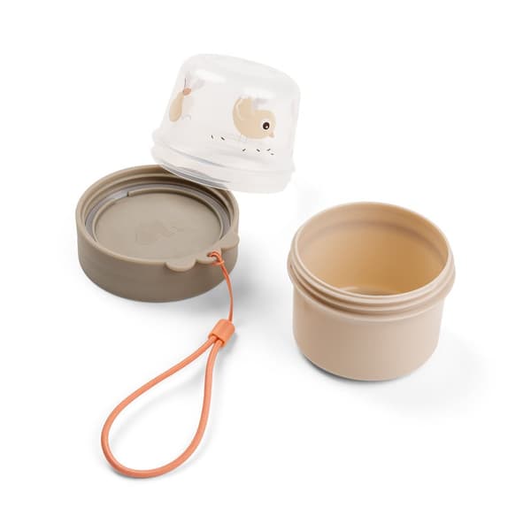Done by Deer To go 2-way snack container S Birdee Sand