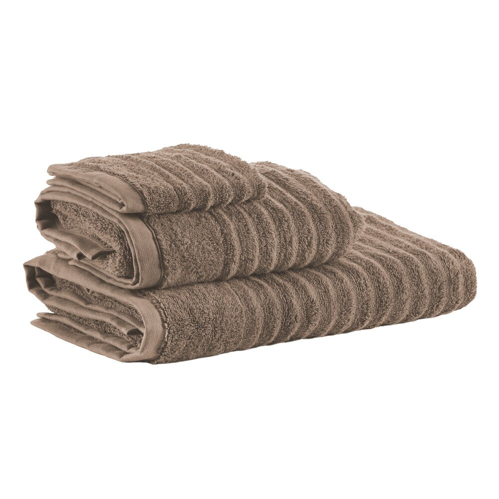 Bahne Interior  Wave håndklæde - Soft Brown