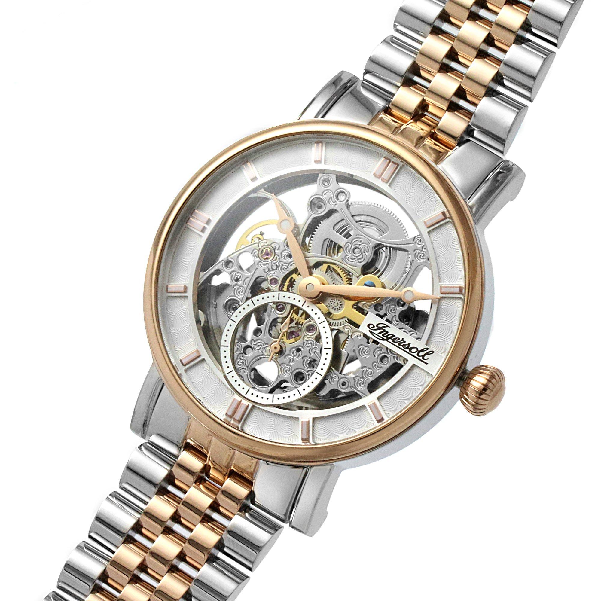 Ingersoll 1892 Mens Ingersoll Herald Automatic Silver Gold Watch