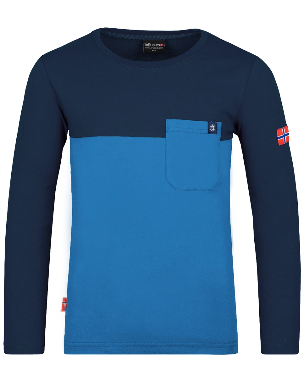Langarmshirt BERKids in navy/medium blue