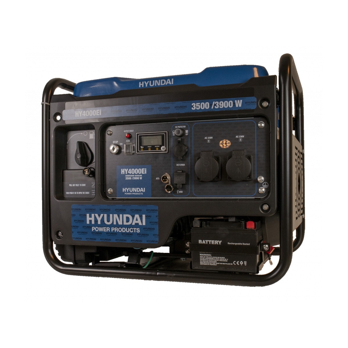 HYUNDAI HY4000Ei Inverter Aggregat 3900W - Fjernkontroll og ATS