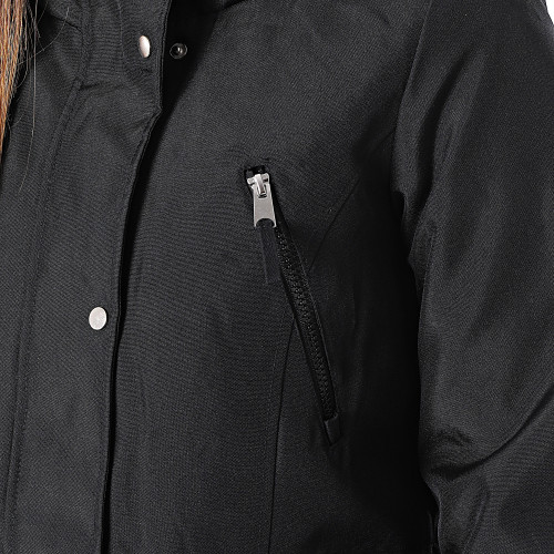 Parka Capuche Fourrure Femme Rack AW23 Noir