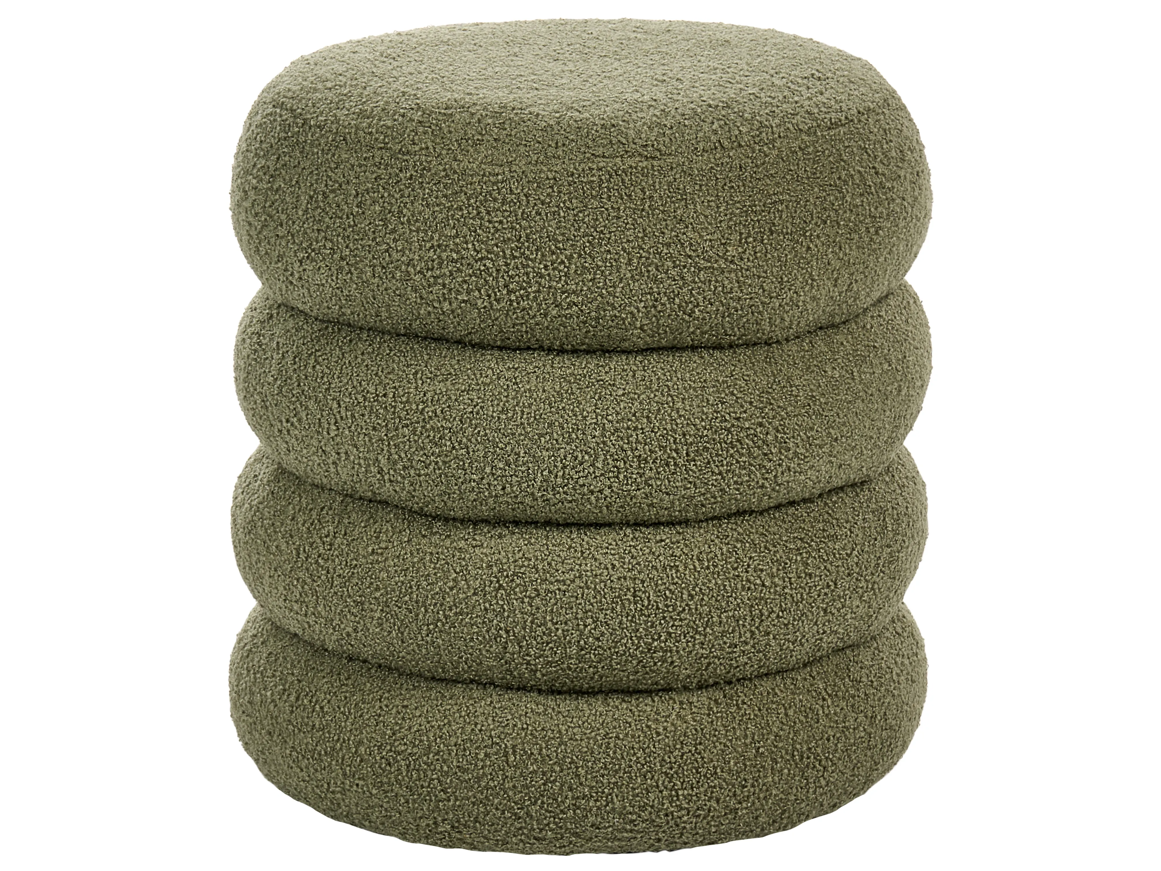 Poef SUMPTER Bouclé Groen