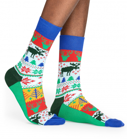 Happy Socks Fair Isle Sock Socken in Mehrfarbig