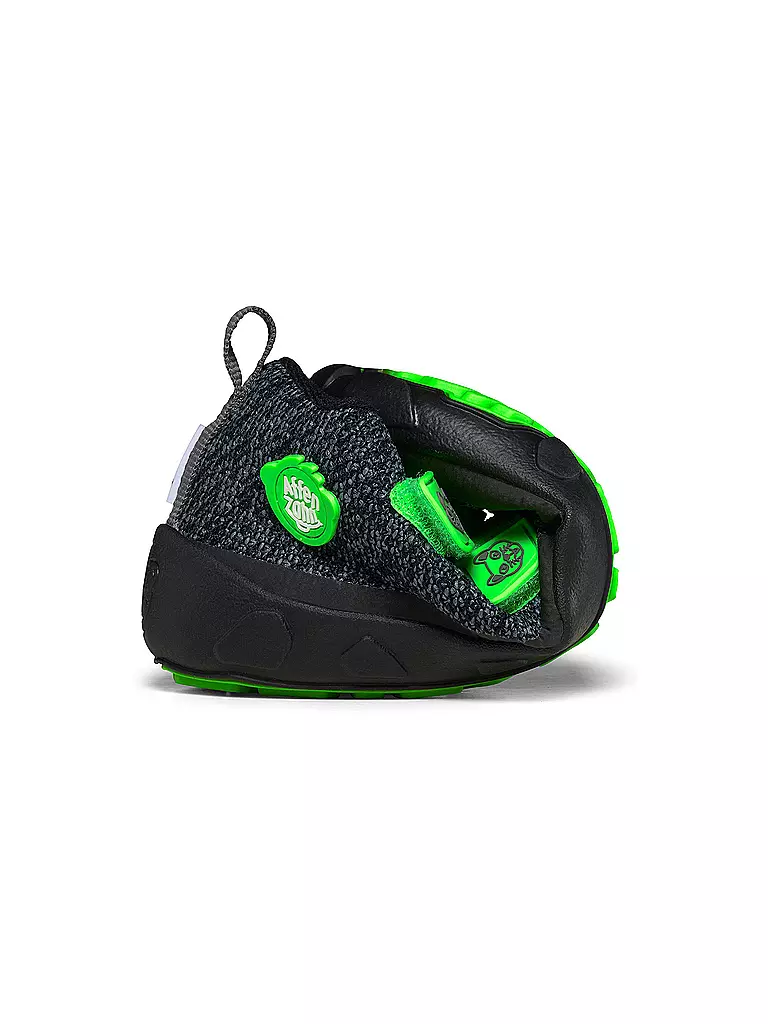 AFFENZAHN Kinder Barfußschuhe - Übergangsschuhe KNIT HAPPY Panther schwarz
