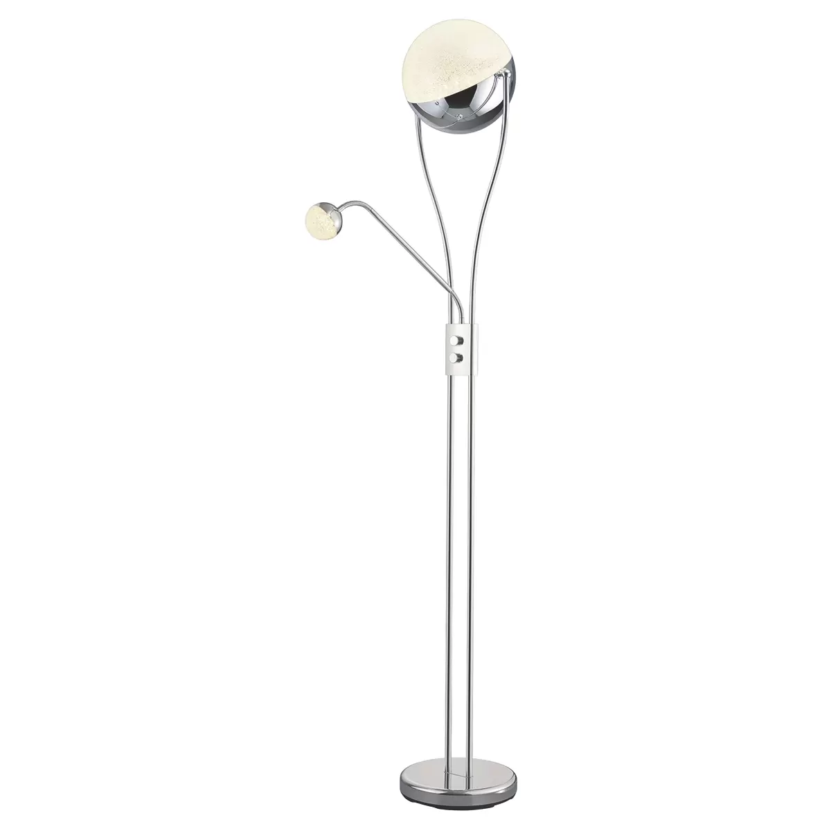 LED-Stehleuchte Chris Silber