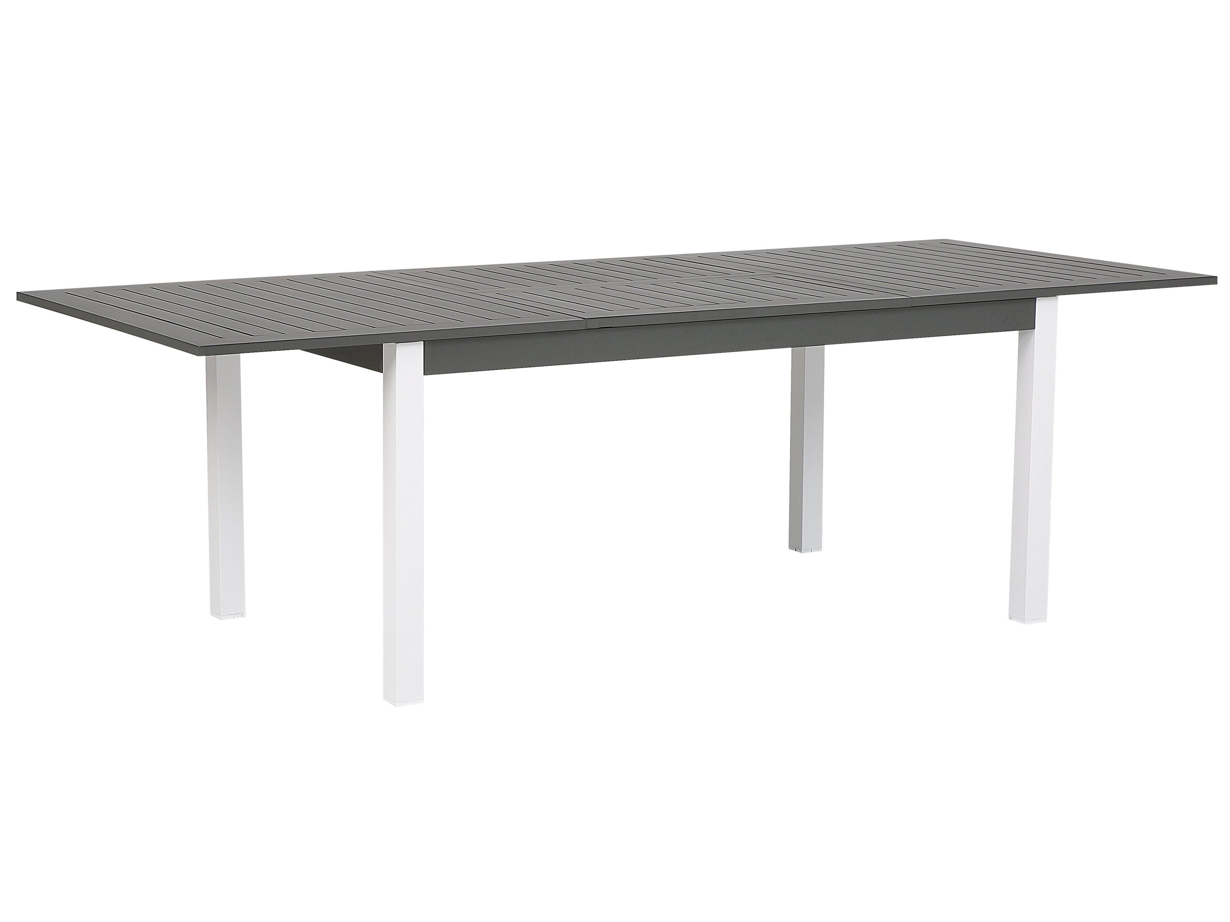 Uitschuifbare tuintafel PANCOLE 168/248 cm 100 cm Metaal Grijs