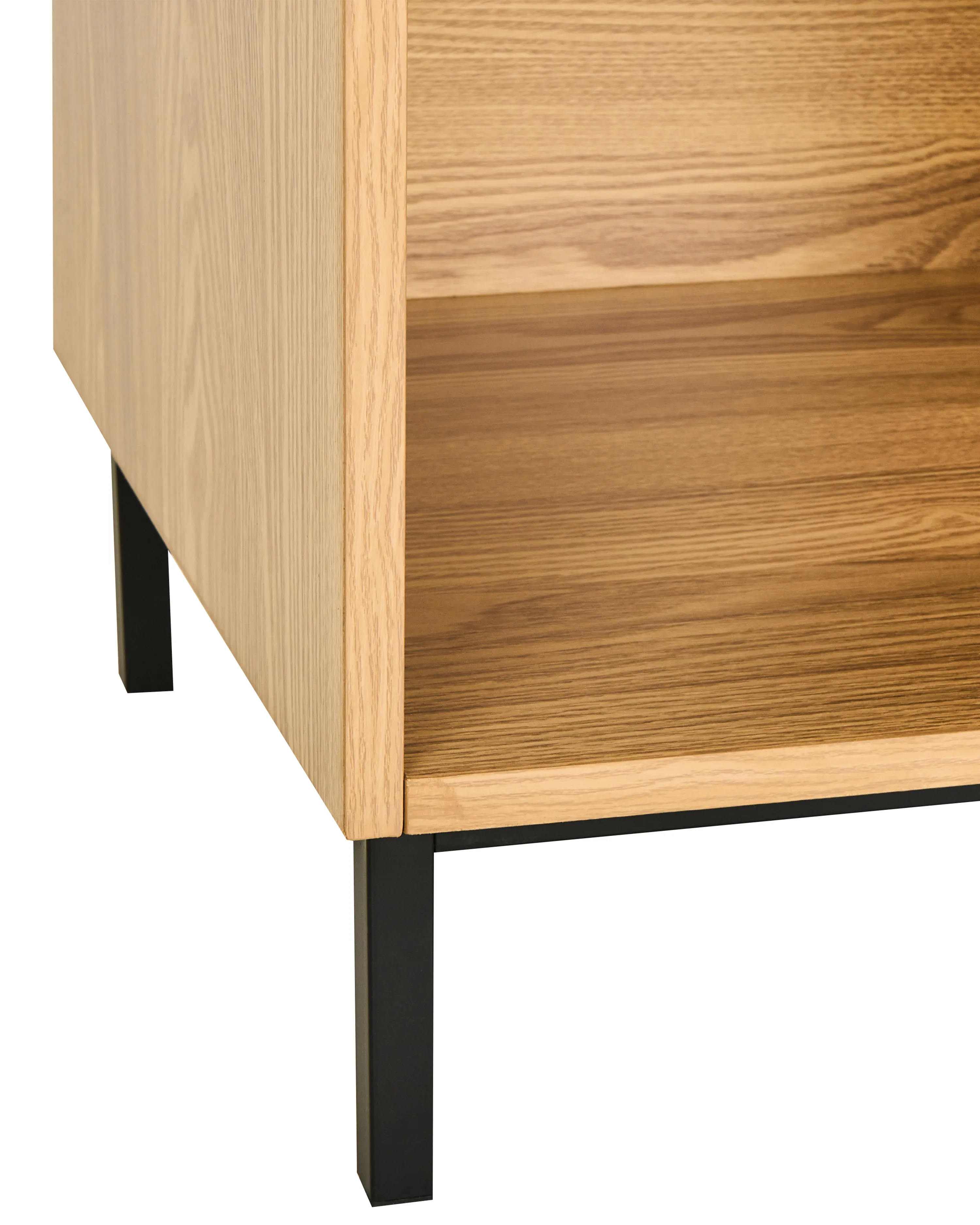 Opbergkast met 4 planken LEANDRO 175 cm Lichtbruin