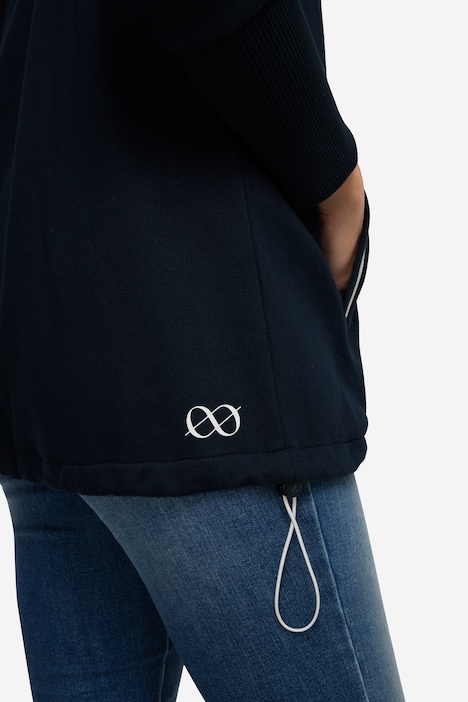 Sweatjacke, Laurason-Stehkragen