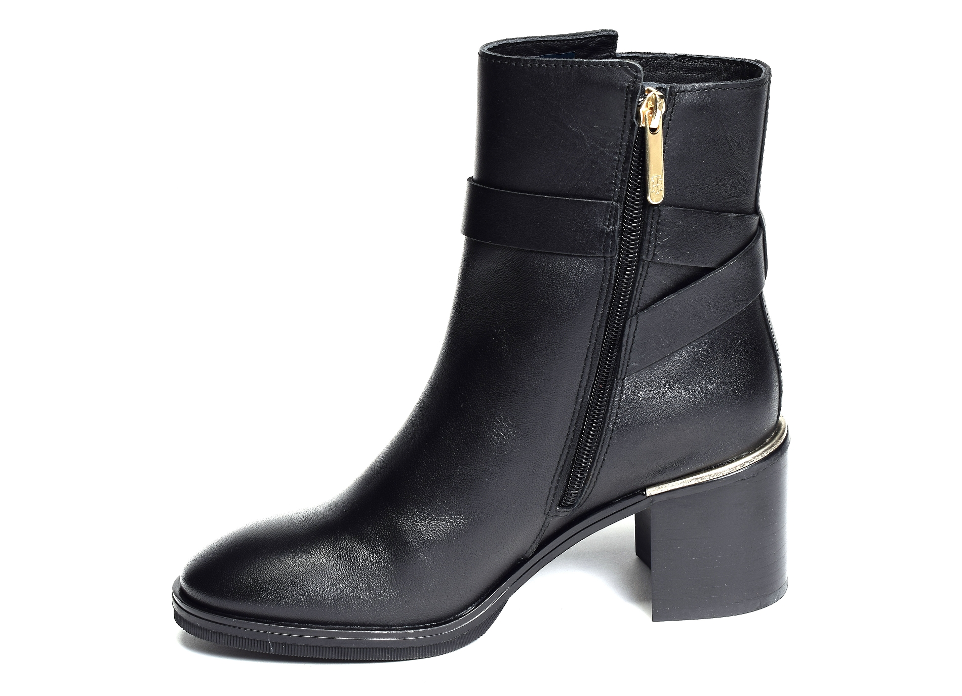 Th belt heeled boot 6766 noir