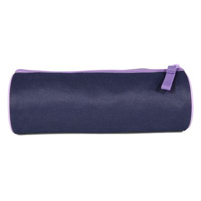 Trousse ronde Poivre Blanc - 1 compartiment - bleu marine - Bagtrotter