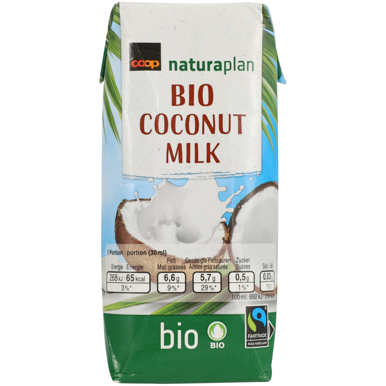 Naturaplan Bio Fairtrade Kokosnussmilch Tetrapack