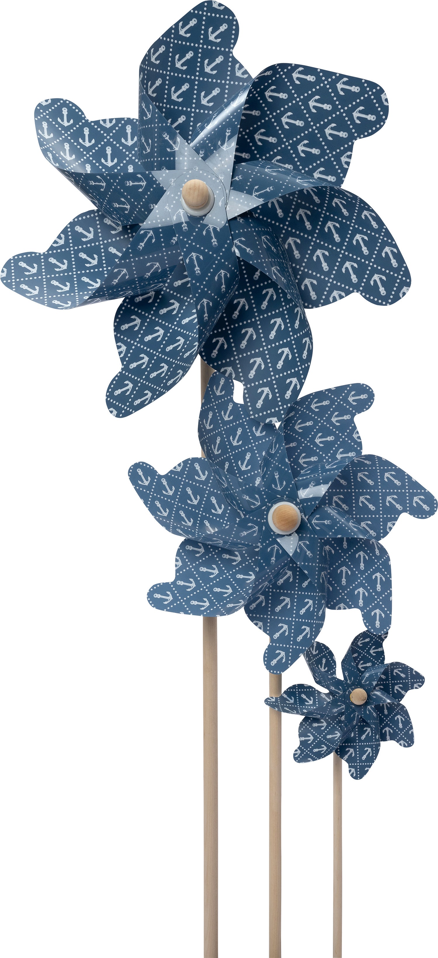 Intratuin tuinsteker Milly blauw anker D 9 H 28 cm