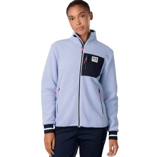 Veste polaire KARI TRAA ROTHE MIDLAYER PASTEL LIGHT BLUE