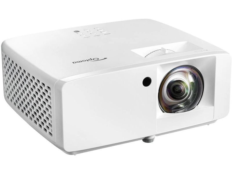 Optoma Kurzdistanzprojektor GT2000HDR Ultrakompakter Full HD-Laser-Heimprojektor mit kurzer Reichweite