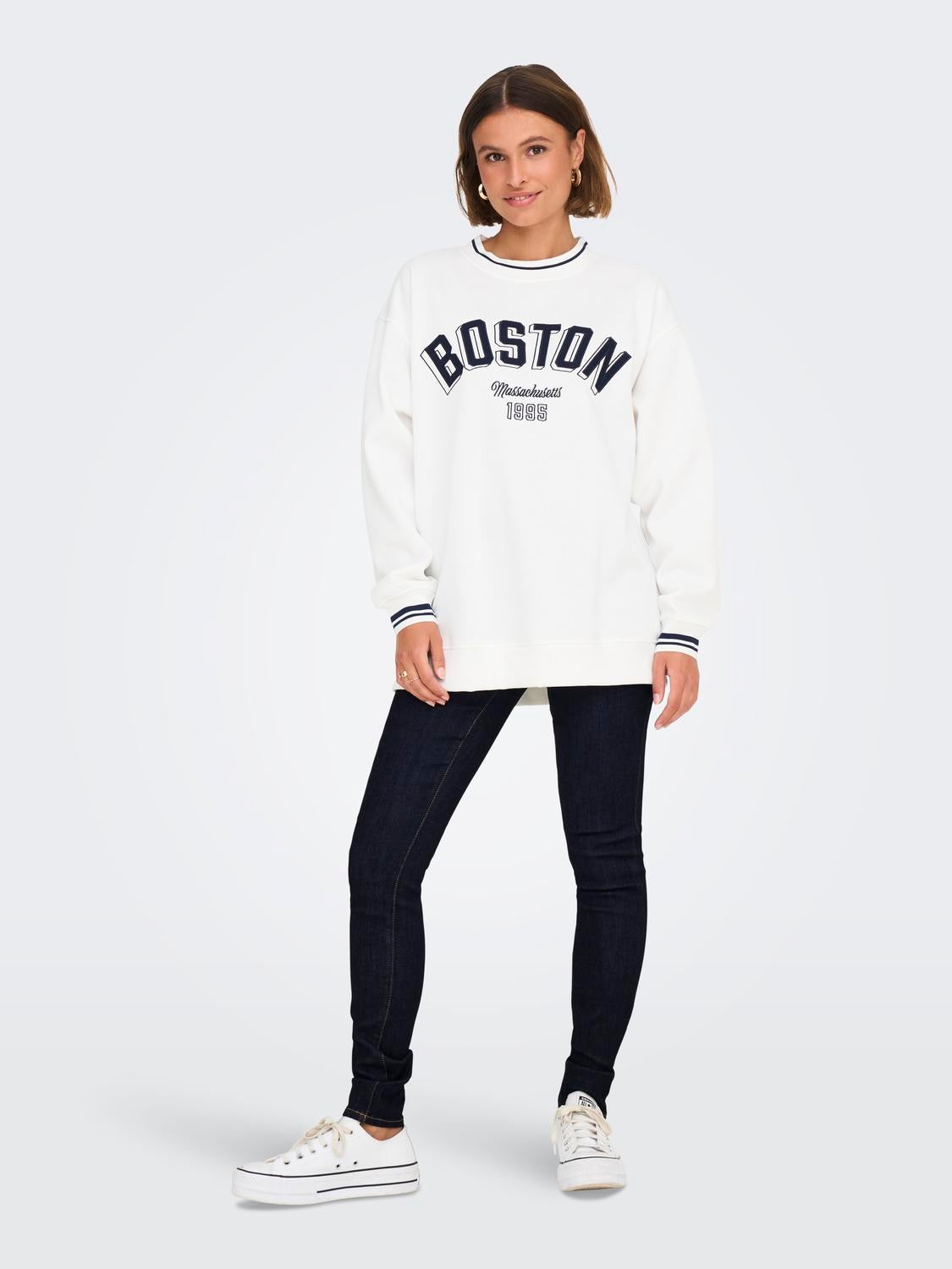 ONLROSE Hohe Taille Skinny Fit Jeans Dark Blue Denim