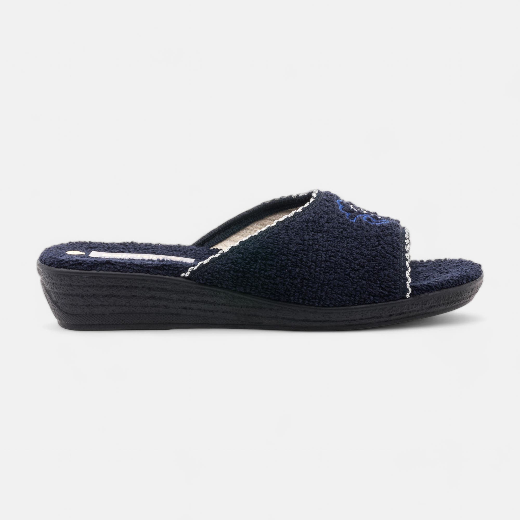 Pantoufles mules Femme bleu marine