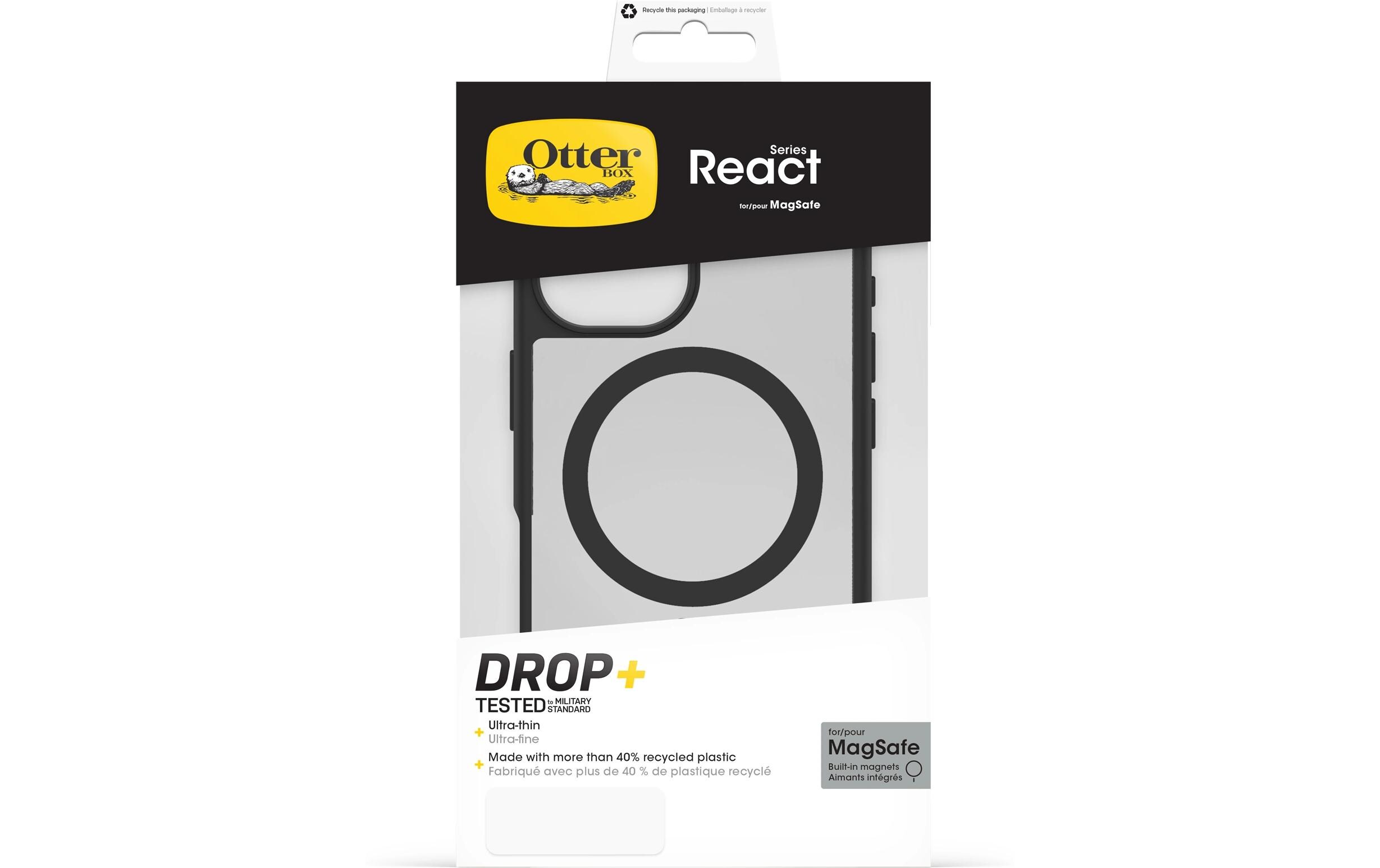 Back Cover React iPhone 16 Schwarz/TransparentSchutzhülle für das Apple iPhone 16