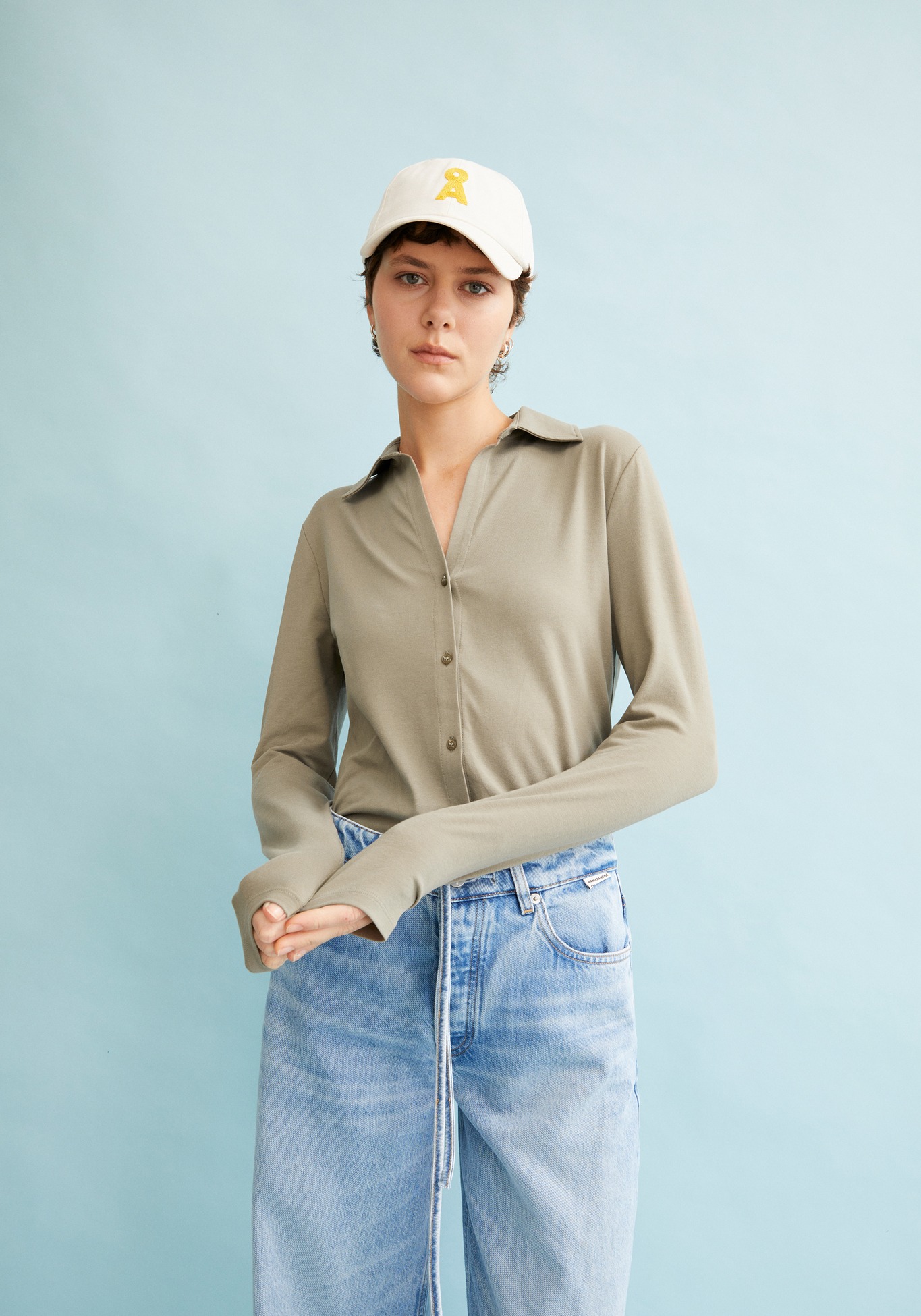 Armedangels Bluse Nalaannia Shiitake