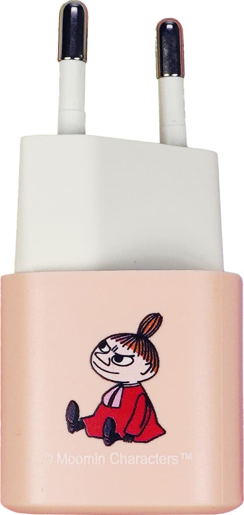 Moomin 20W USB-C til USB-C vægoplader 1m (pink)
