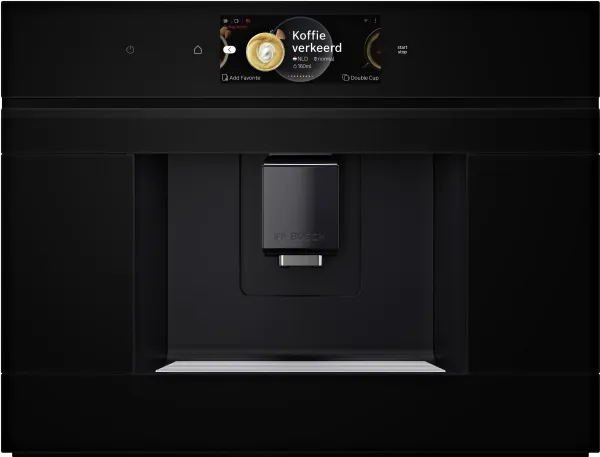 Bosch Series | 8 CTL7181B0 - Automatisk kaffemaskine - til indbygning med mælkeskummer - 19 bar - sort