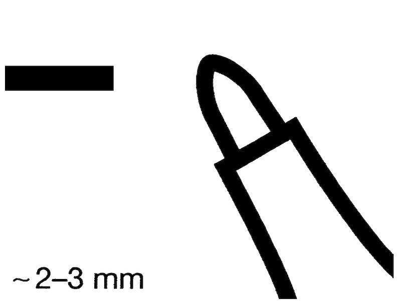 Textil Marker 4500 Waschmaschinenbeständiger Stift (4500-1) - Schwarz