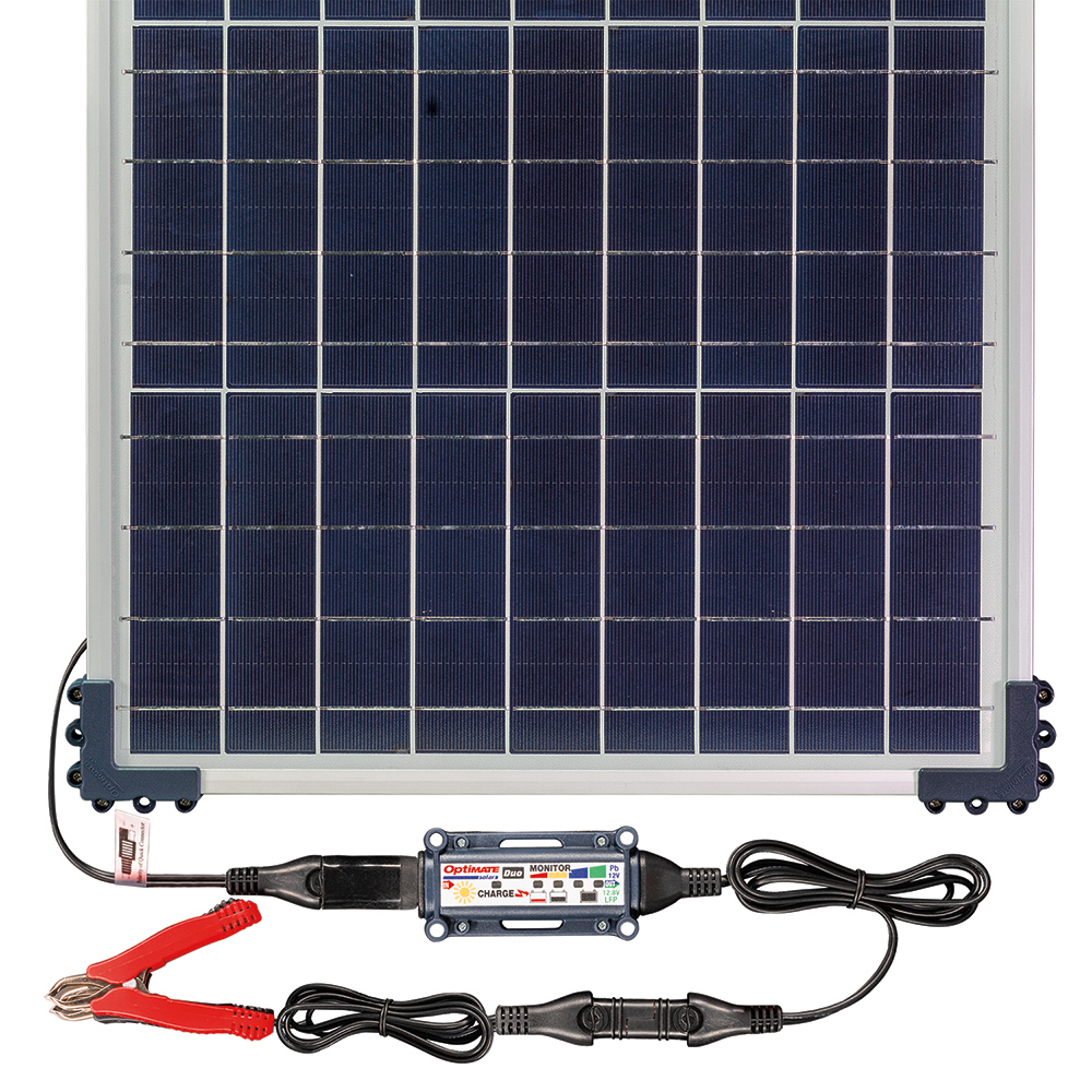 TecMate - Chargeur Optimate Solar Duo TM522D2 avec panneau 20W