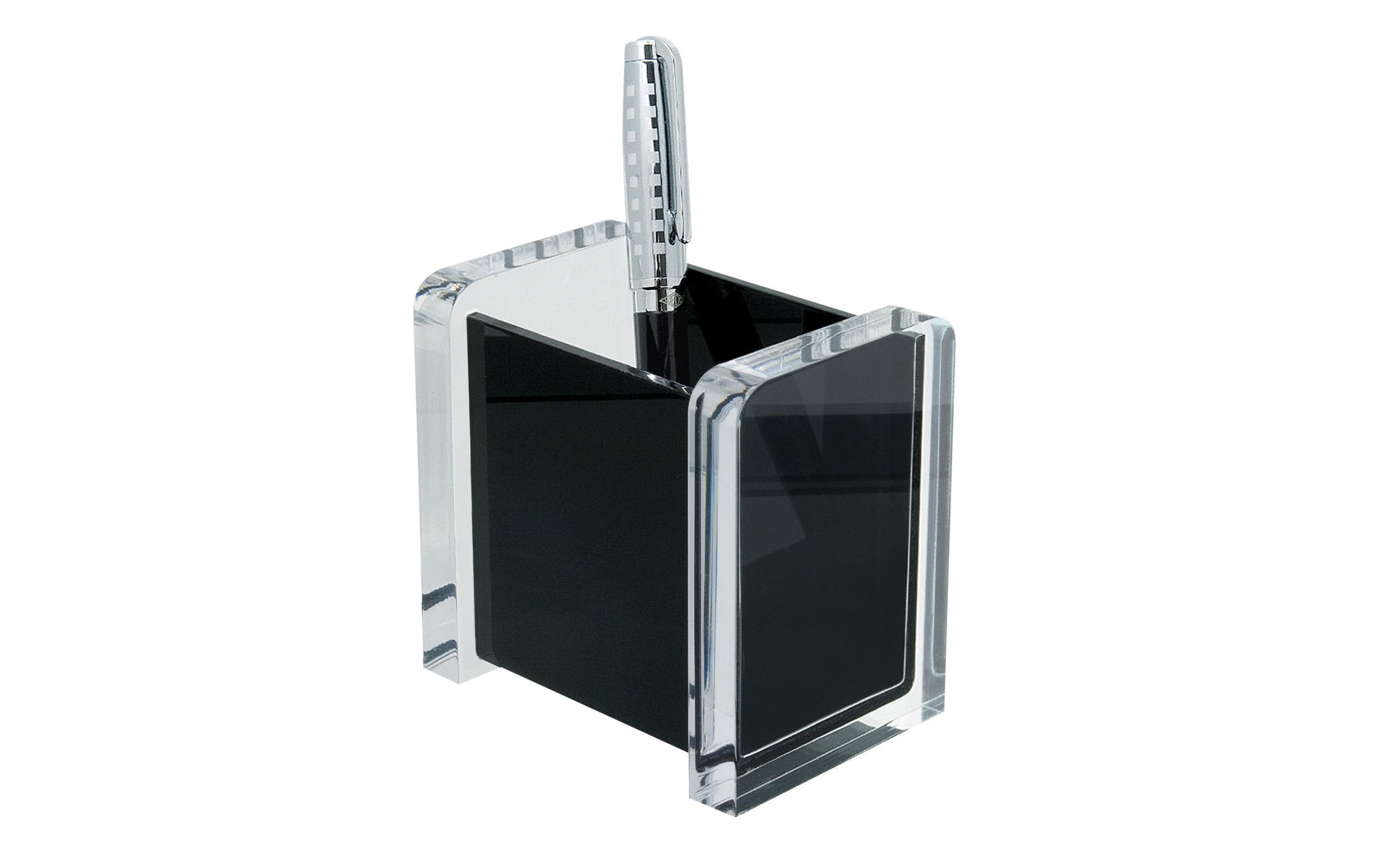 Stiftehalter Acrylic Exclusive SchwarzEleganter Stiftehalter, glasklar/schwarz