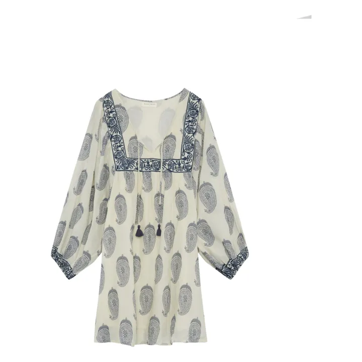 Maison Hotel Robe Brodée Delphine | Bleu