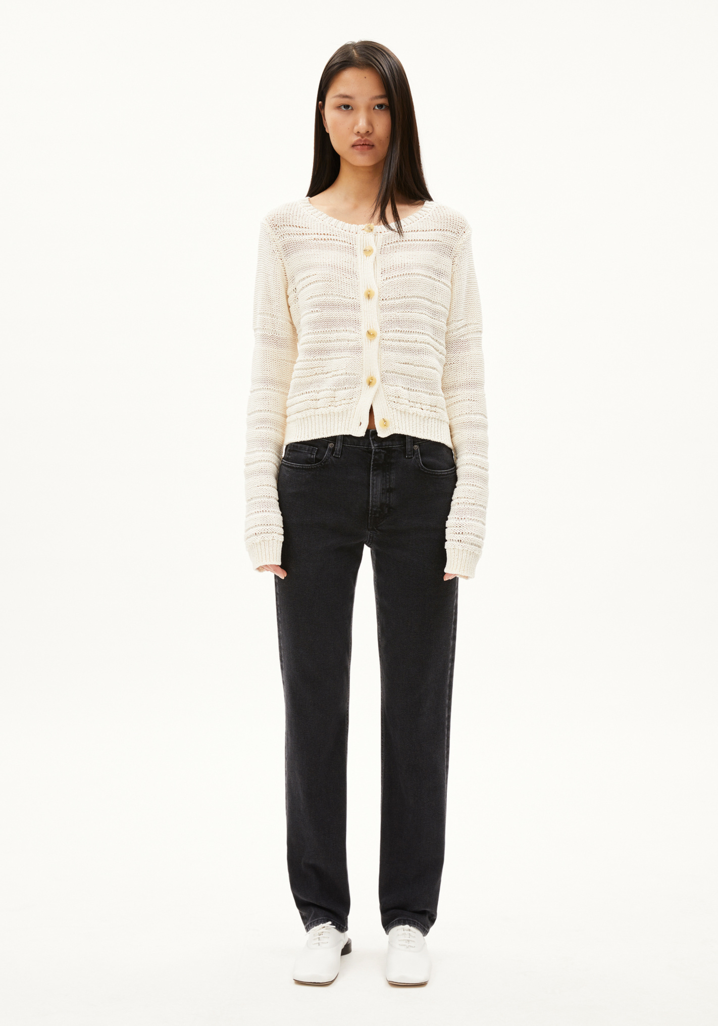 Armedangels Damen-Jeans Carenaa Ebony