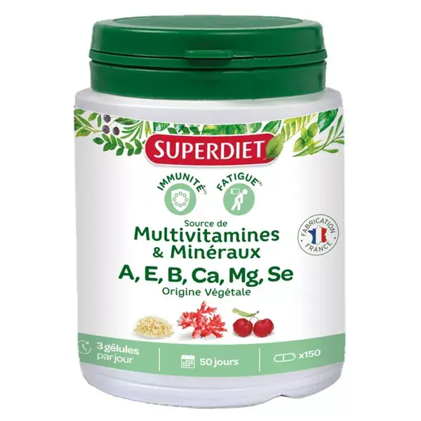 Superdiet Complexo Multivitamínico e Mineral 150 cápsulas