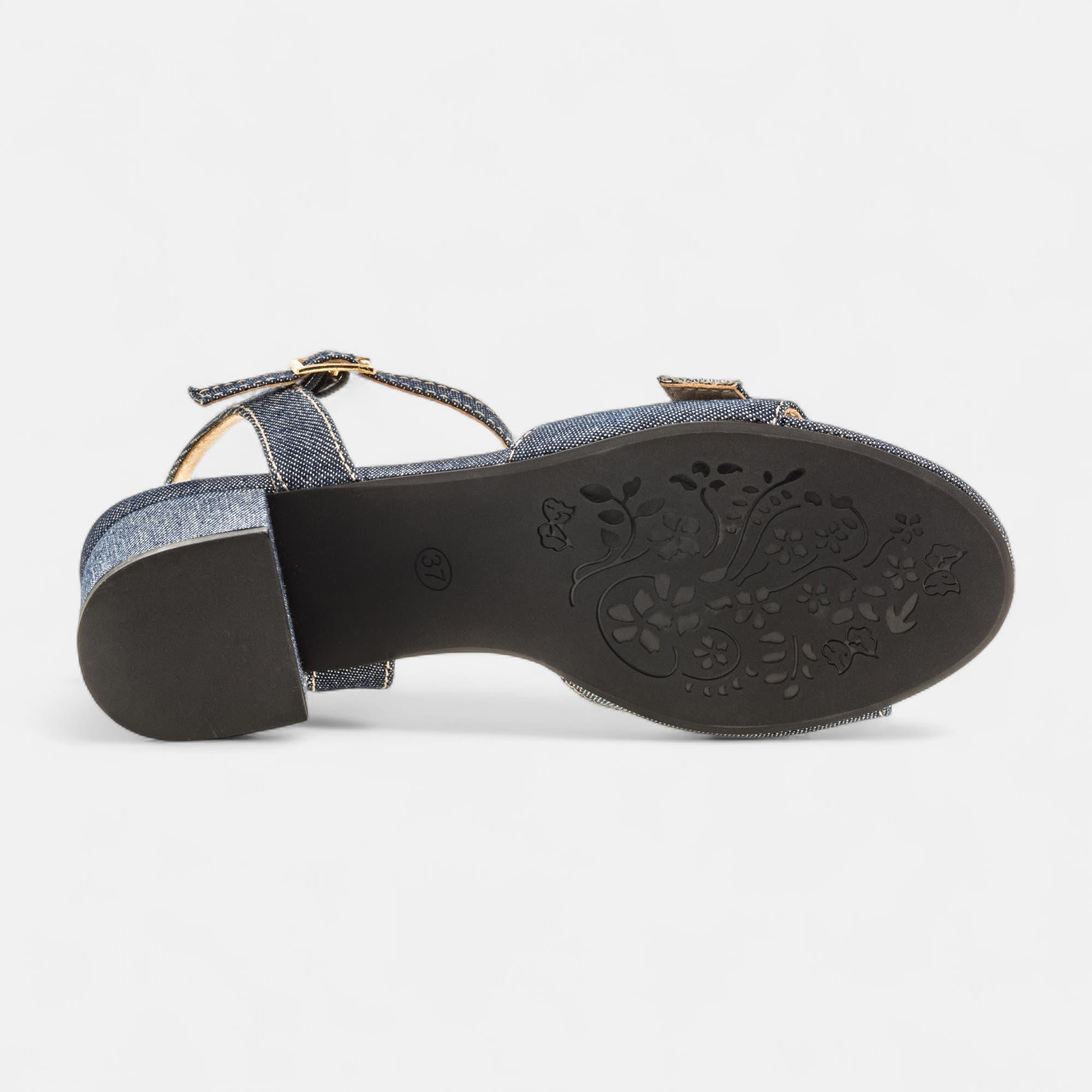 Nu-pieds à talon Femme jeans